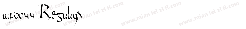 wf0044 Regular字体转换